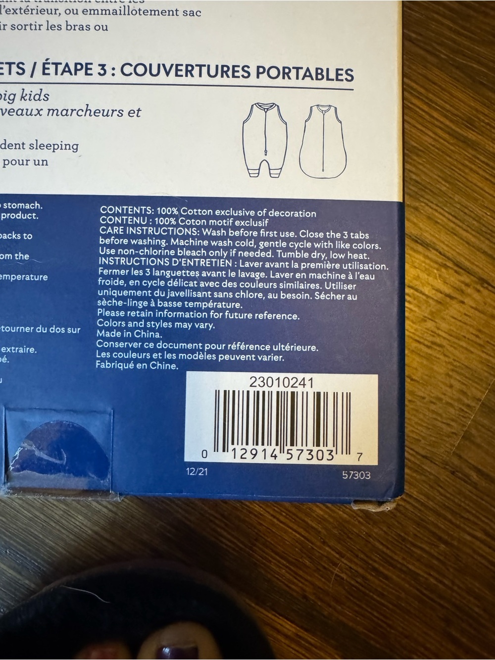 SwaddleMe Baby Wraps by SwaddleMe - Navy Blue & White - Picture 4 of 7